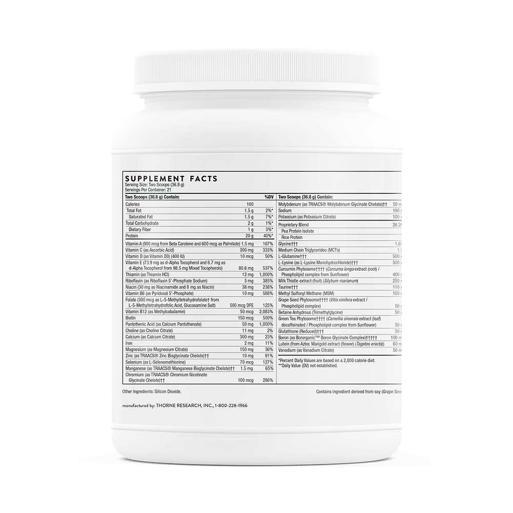 Thorne Medi Clear Plus® – Detox Support Protein Powder (772 G) thumbnail 2