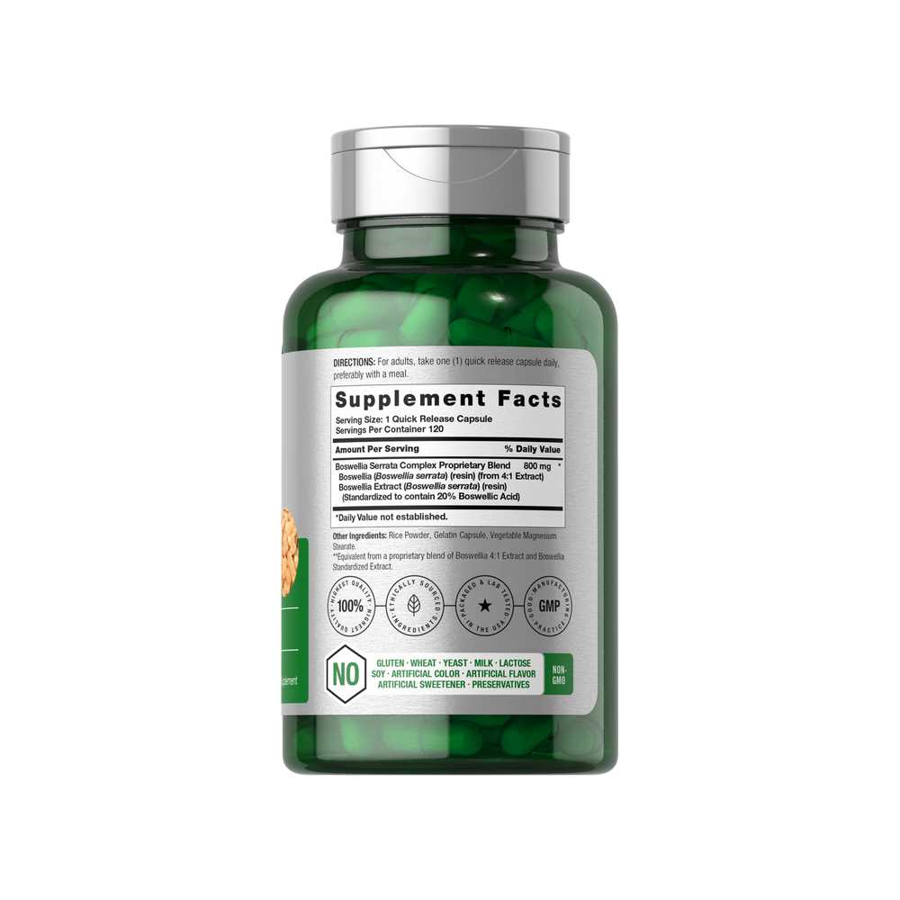 Horbäach Boswellia Serrata Extract 800mg | 120 Capsules thumbnail 2