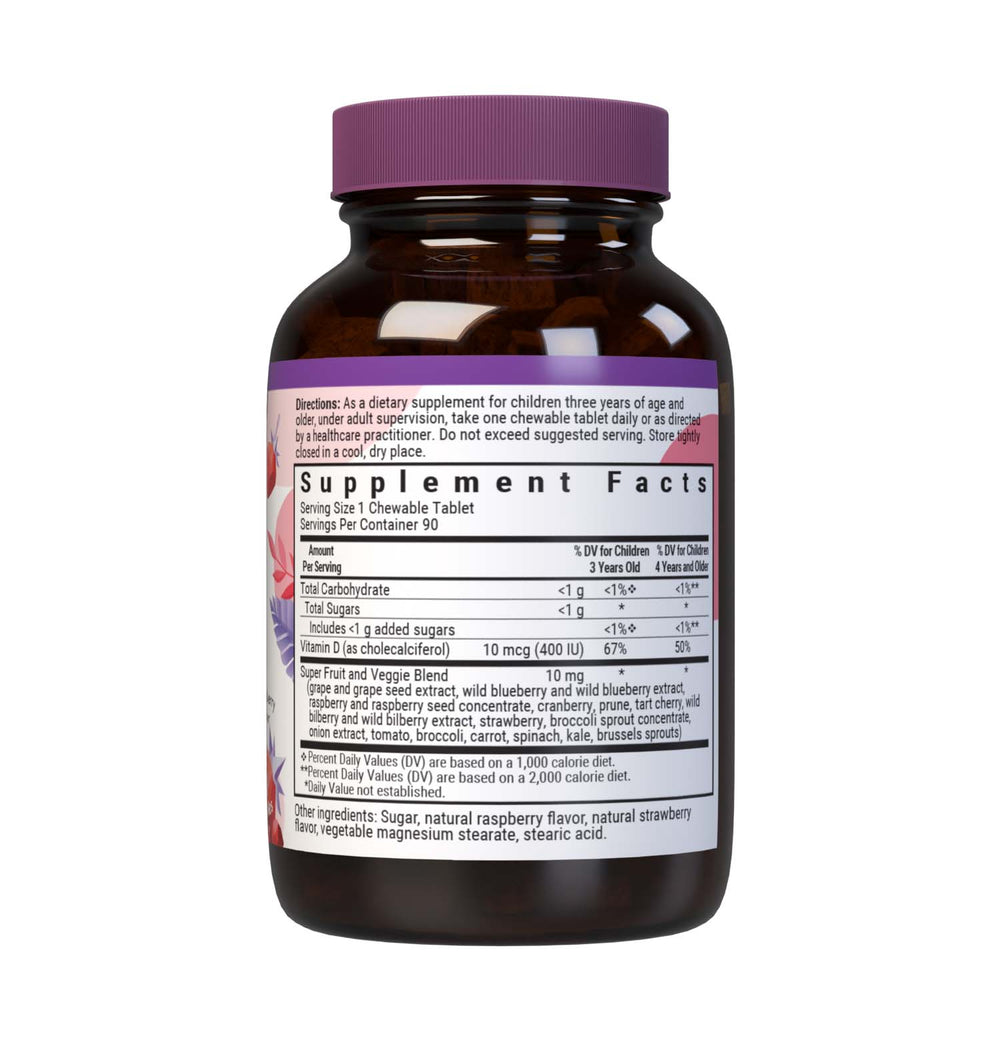 Bluebonnet Nutrition Rainforest Animalz Vitamin D3 400 Iu 90 Tabs thumbnail 2