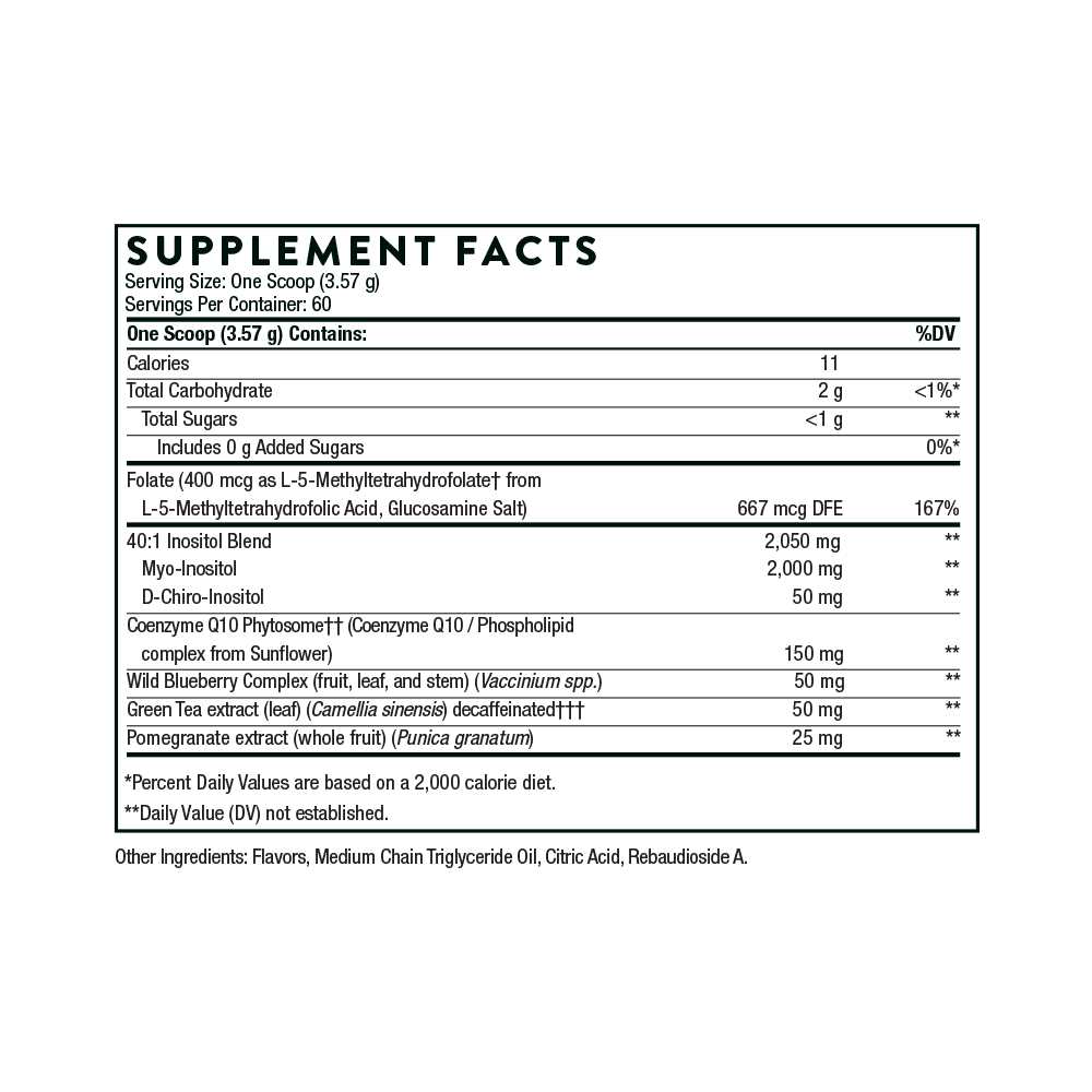 Thorne Ovarian Care – Mixed Berry Inositol Blend 214g thumbnail 2