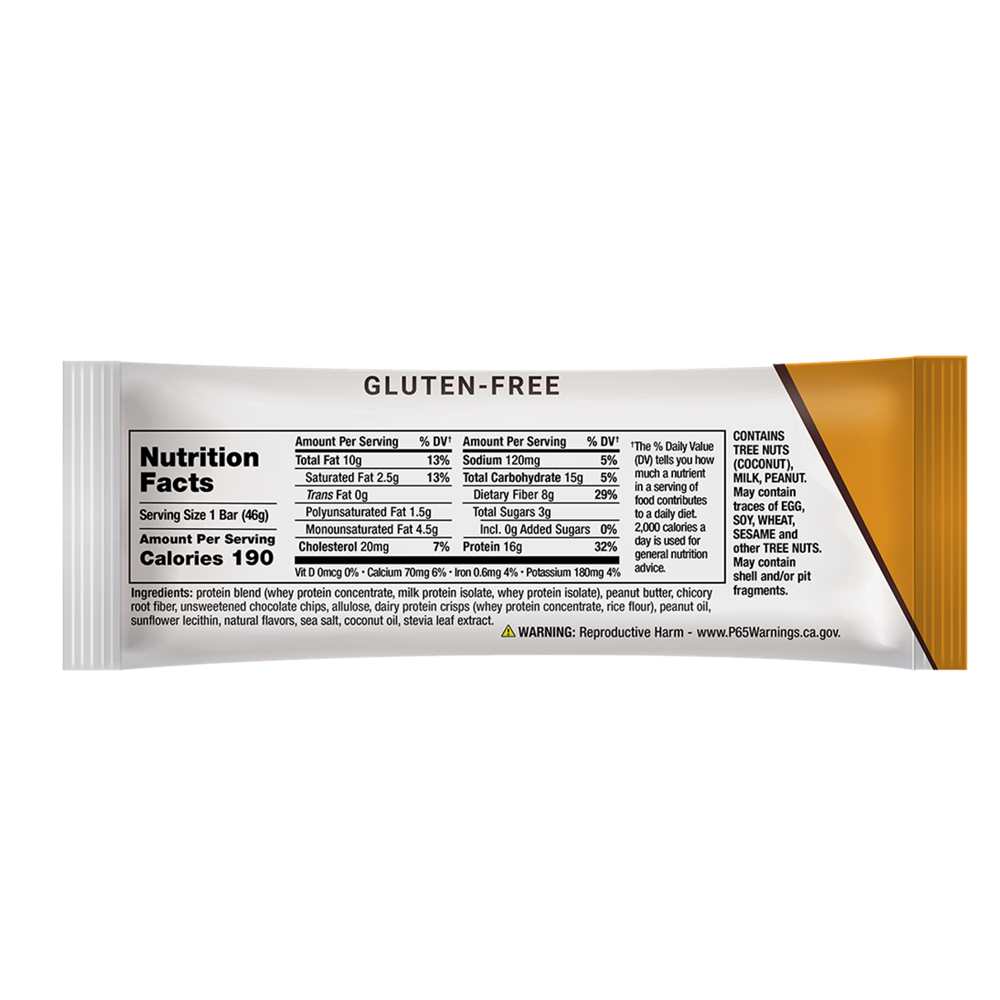 Life Extension Wellness Bar Peanut Butter Chocolate Chip 6 Each thumbnail 2