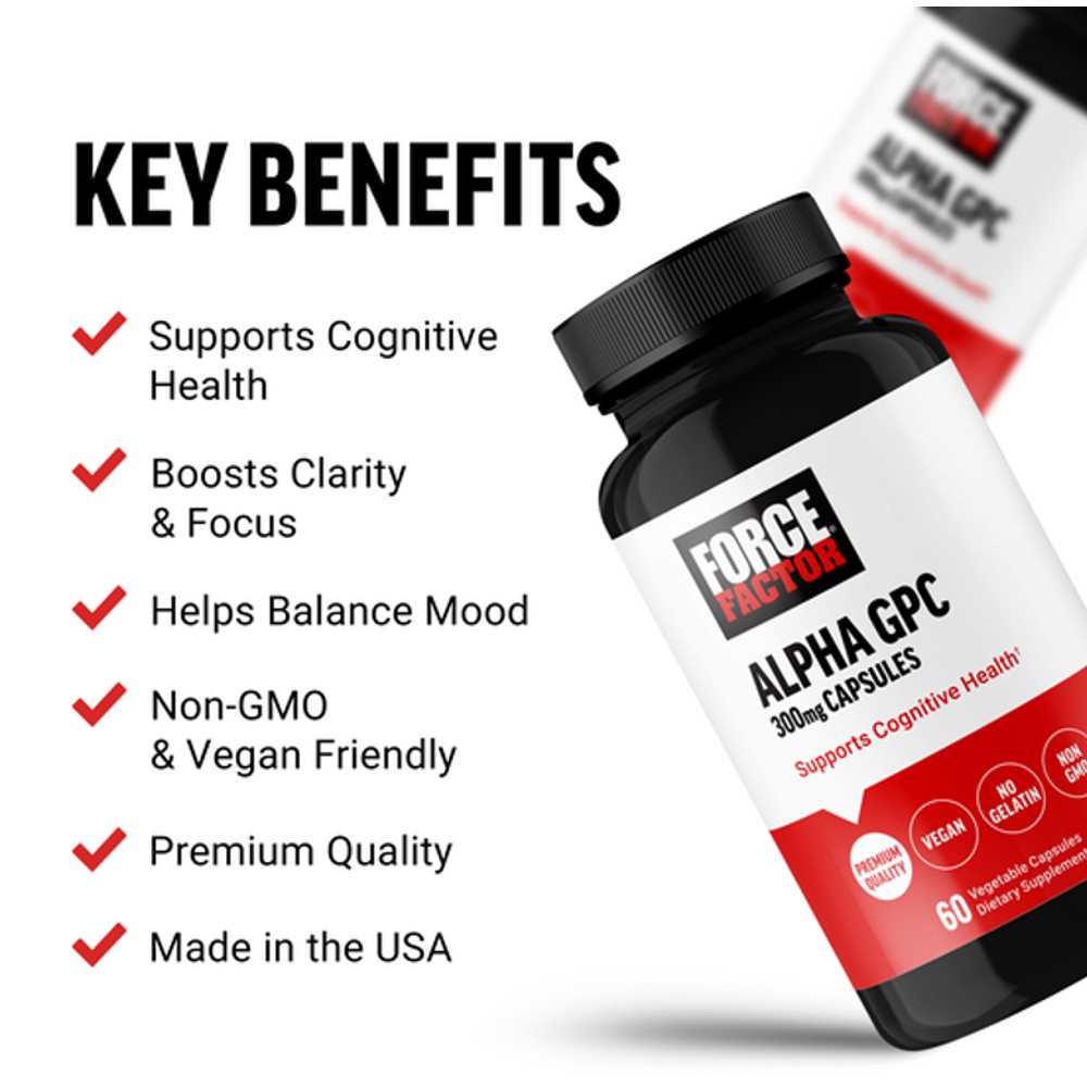 Force Factor Alpha Gpc – 60 Capsules thumbnail 2