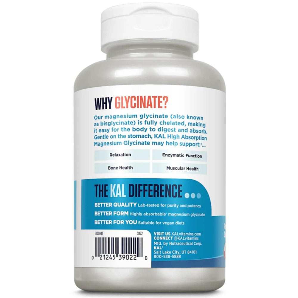 KAL Magnesium Glycinate 350mg - Relaxation Support thumbnail 3