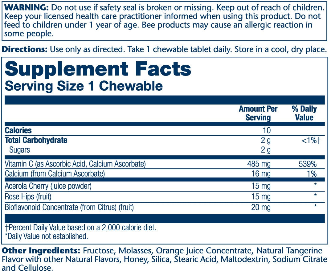 Solaray Vitamin C 100 chewables thumbnail 2