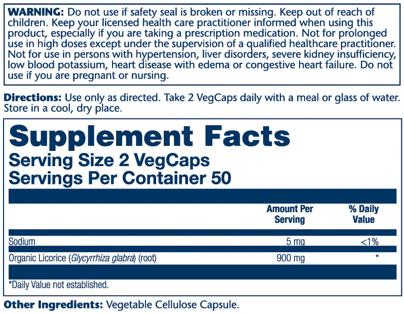 Solaray Licorice Root 900mg 100 Caps thumbnail 2