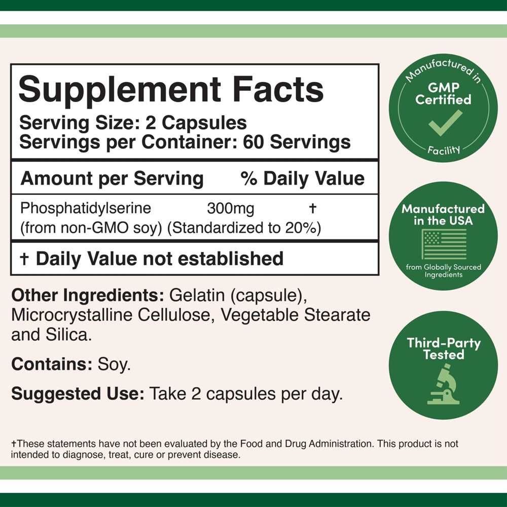 Double Wood Supplements Phosphatidylserine – 120 Capsules Cognitive Support thumbnail 2