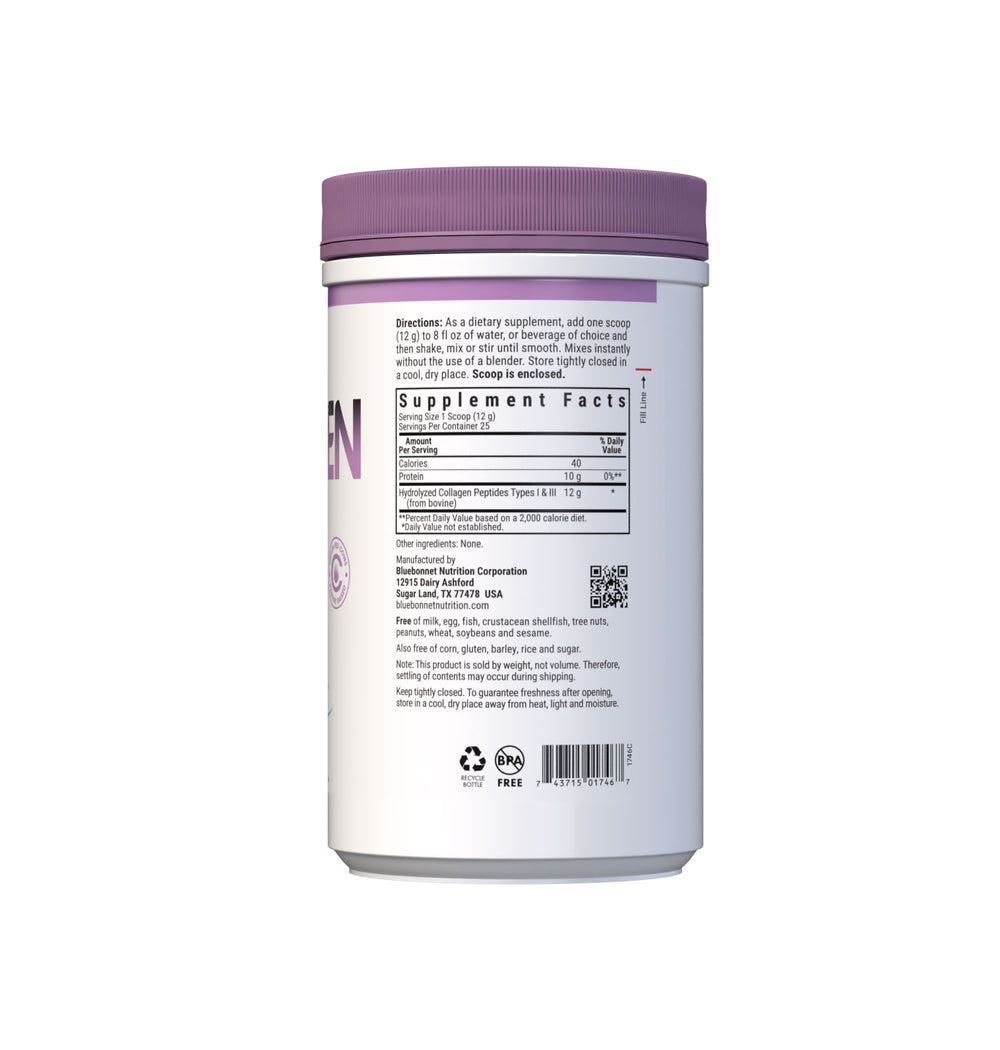 Bluebonnet Nutrition Hydrolyzed Collagen Powder 300g thumbnail 2