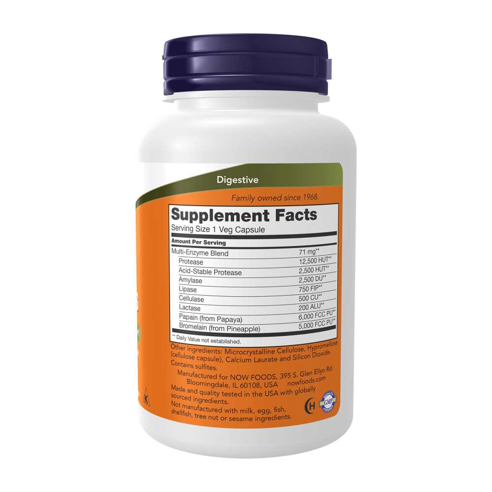 Now Foods Plant Enzymes – Supports Healthy Digestion – 120 Veg Capsules thumbnail 3