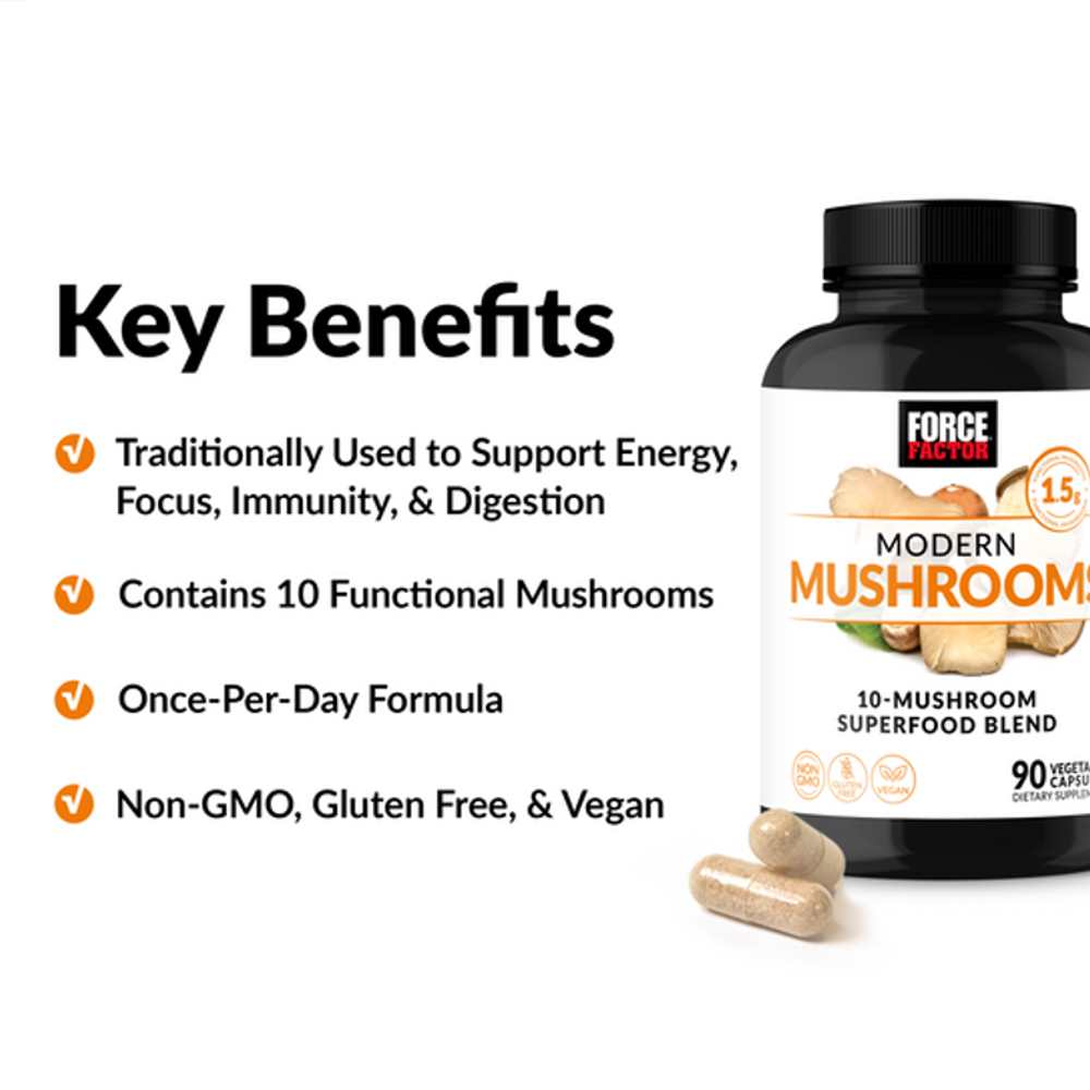 Force Factor Modern Mushrooms – 90 Capsules thumbnail 2