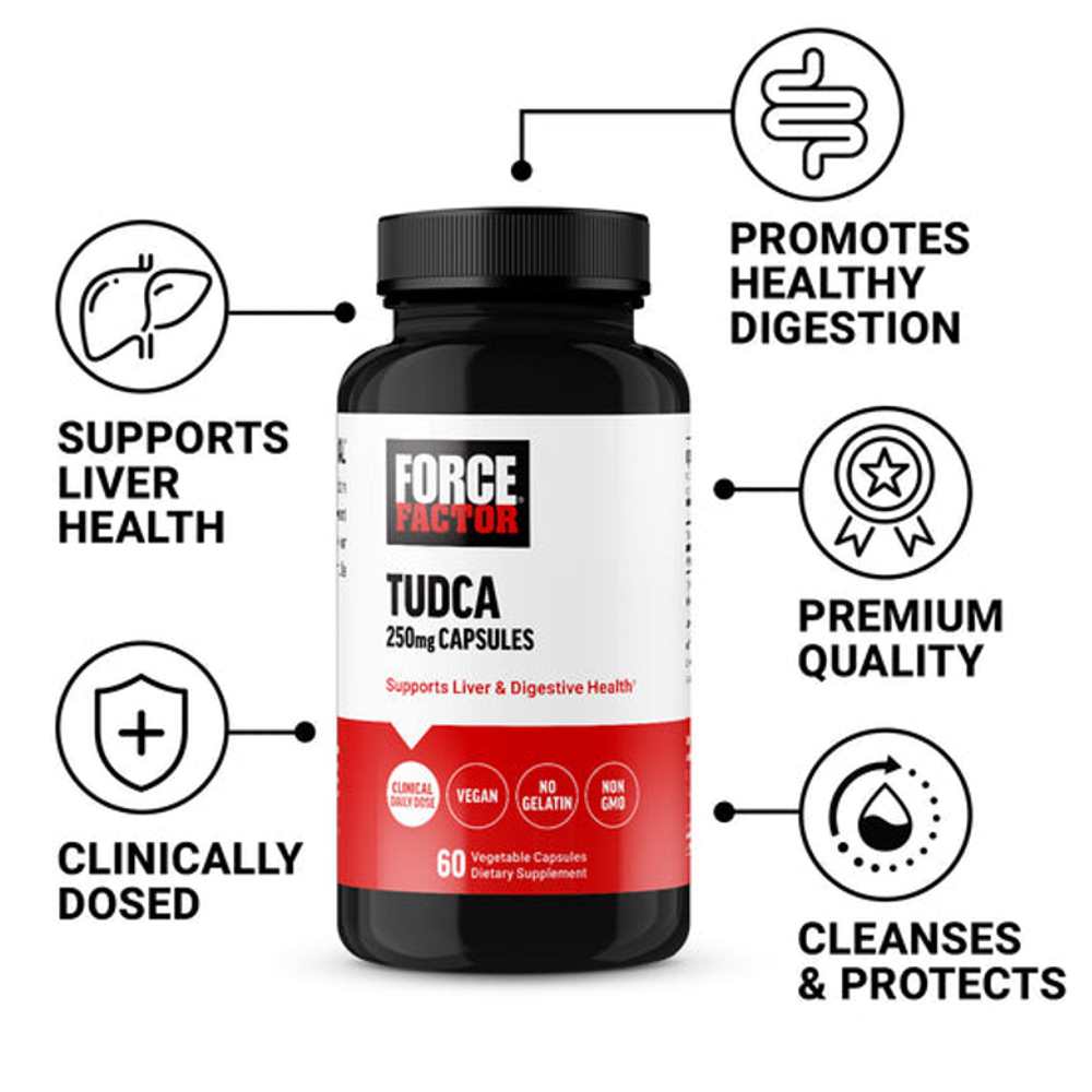 Force Factor TUDCA – 60 Capsules thumbnail 2