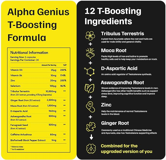 JustFloow Alpha Genius T-Booster thumbnail 3