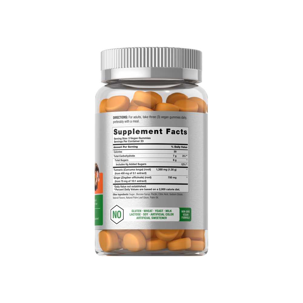 Horbäach Turmeric Curcumin with Ginger | 70 Gummies thumbnail 2