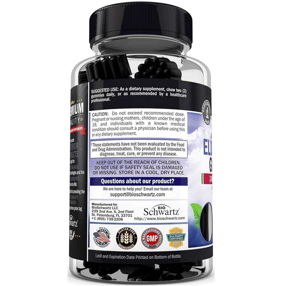 Bio Schwartz Elderberry – 60 Gummies thumbnail 2