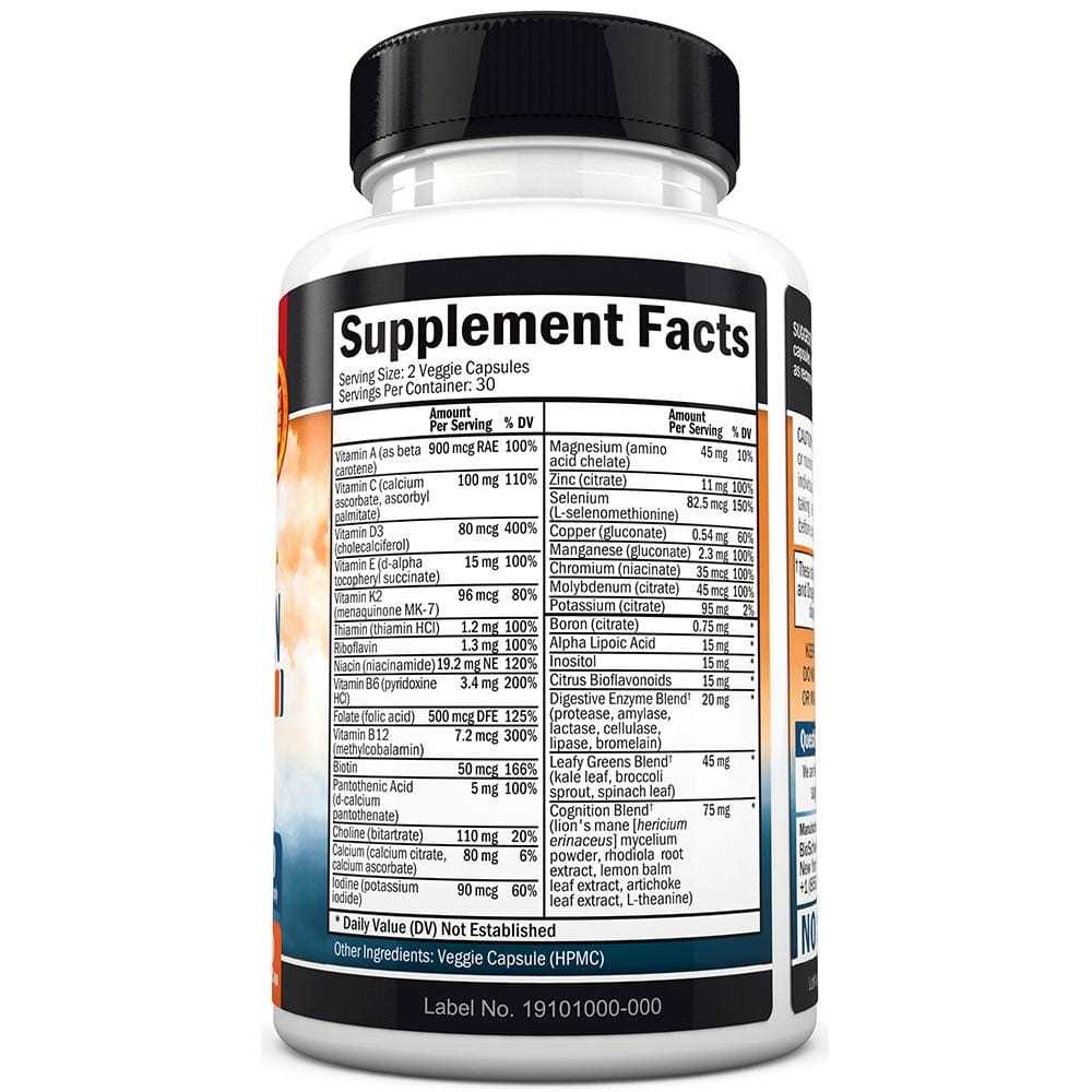 Bio Schwartz Men’s 50+ Multivitamin – 60 Capsules thumbnail 2