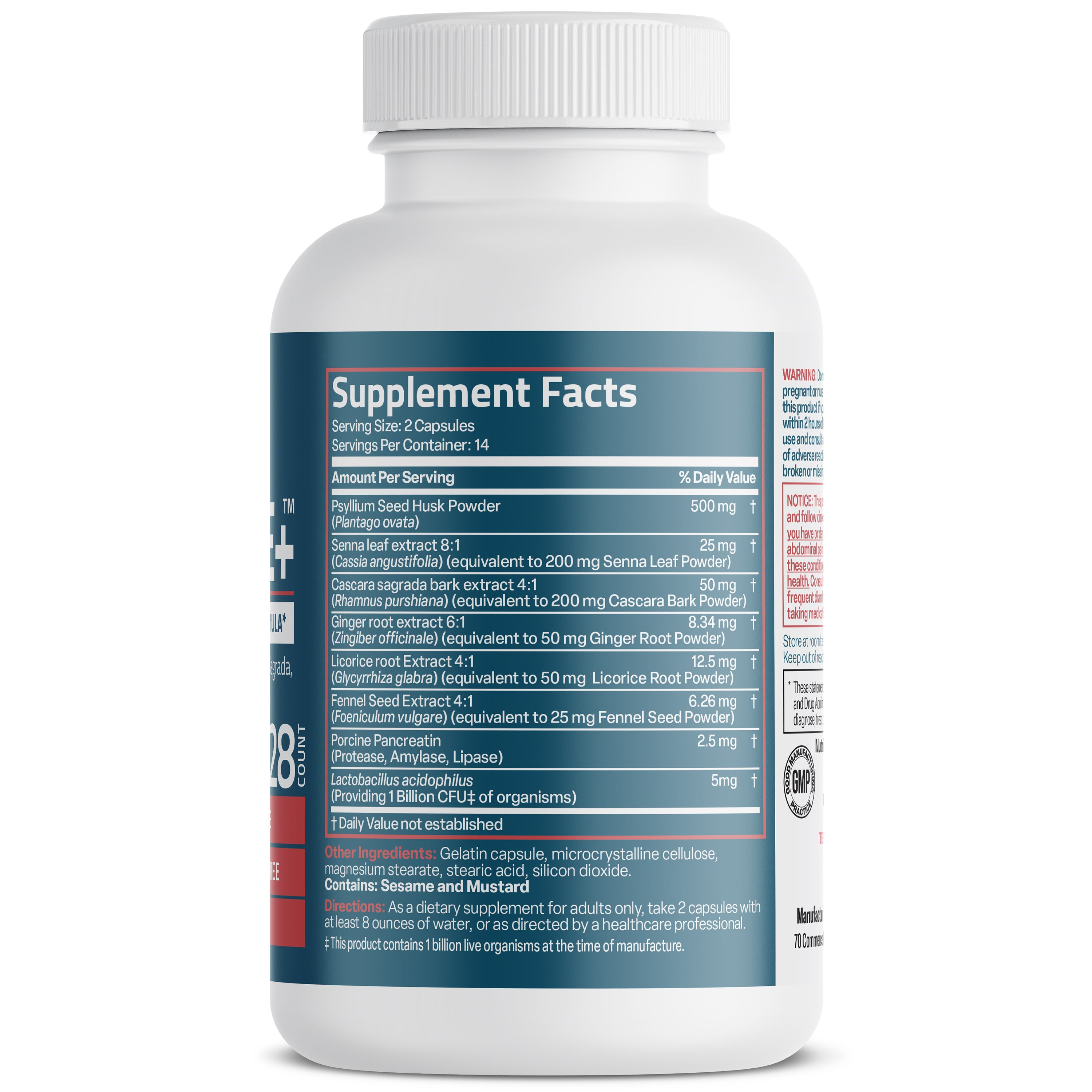 Bronson Vitamins Advanced Colon Cleanse 28 Caps thumbnail 4