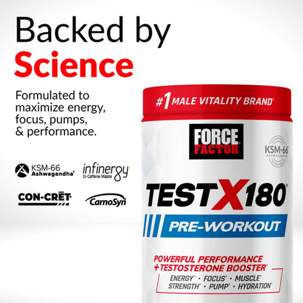 Force Factor Test X180 Pre-Workout – 420g thumbnail 2