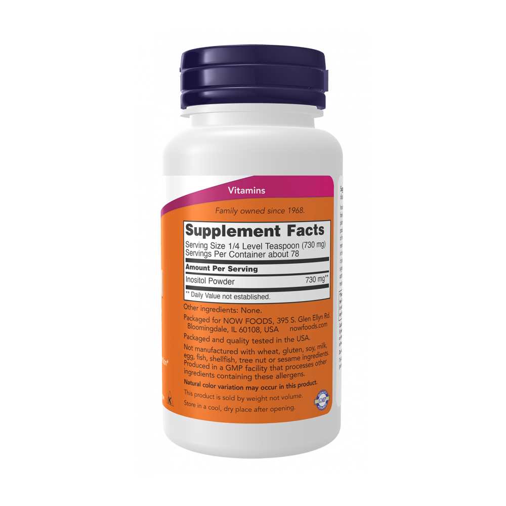 Now Foods Inositol Powder – Myo-Inositol for Cellular Health & Membrane Support – 2 Oz (57 G) thumbnail 2