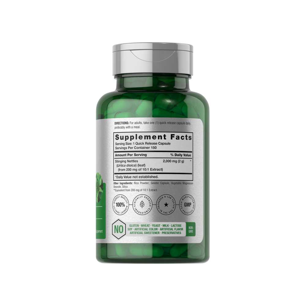 Horbäach Stinging Nettle 2000mg | 150 Capsules thumbnail 2