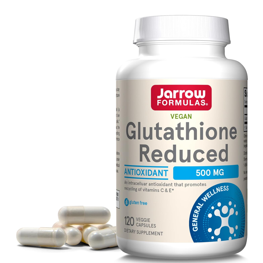 Jarrow Formulas Vegan Glutathione Reduced 500mg – Antioxidant & Cellular Support | 60 Veggie Capsules thumbnail 3