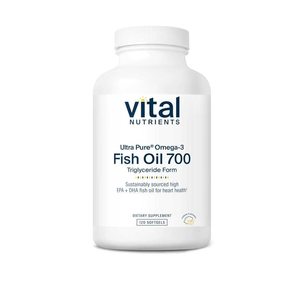 Vital Nutrients Ultra Pure® Fish Oil 700 Pharmaceutical Grade 60 Softgels thumbnail 2