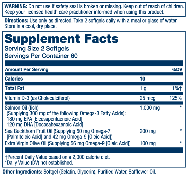 Solaray Super Omega 3-7-9 120 Softgels thumbnail 2