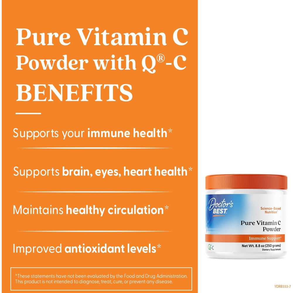 Doctor’s Best Pure C+ with Quali®-C 250g (8.8 Oz) Vitamin C Powder thumbnail 2