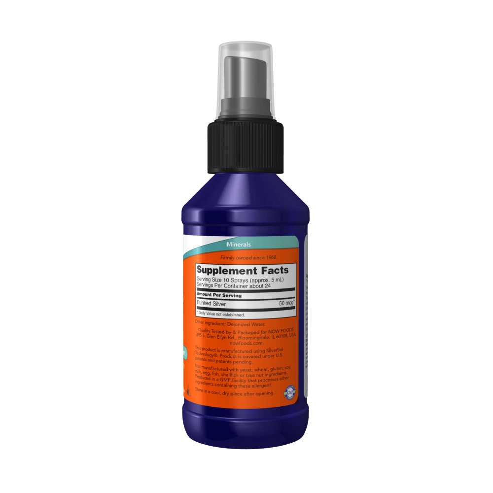 Now Foods Silver Sol – Patented 10 Ppm Silver Liquid Supplement – 4 Fl Oz (118 M L) thumbnail 2