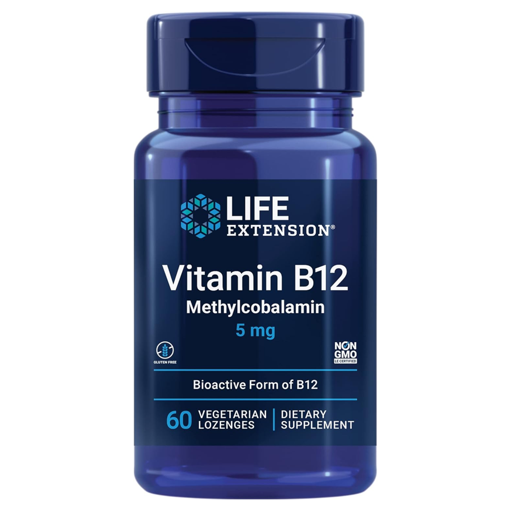 Life Extension Vitamin B12 Methylcobalamin 500mcg – 100 Vegetarian Lozenges, Non-Gmo thumbnail 2
