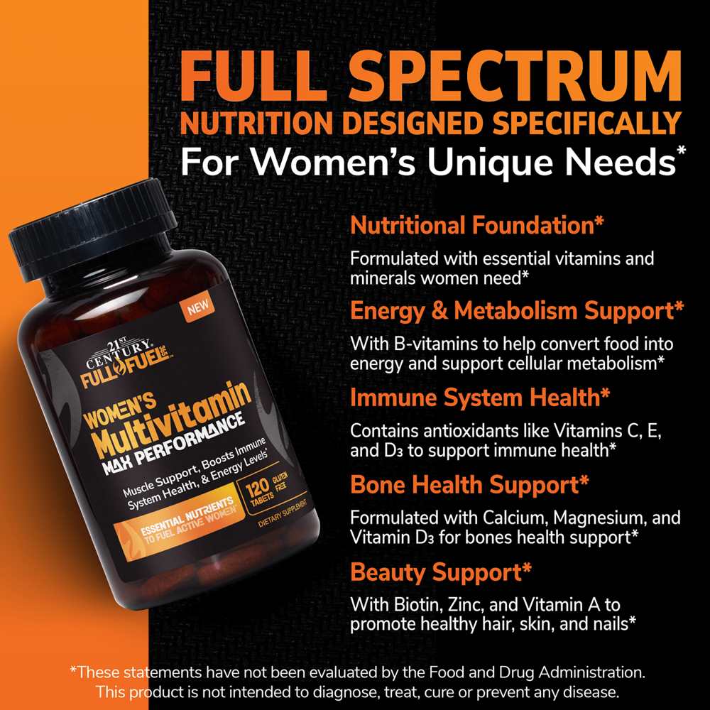 21st Century Full Fuel™ 365 Women's Multivitamin Max Performance 120 Tabs thumbnail 2