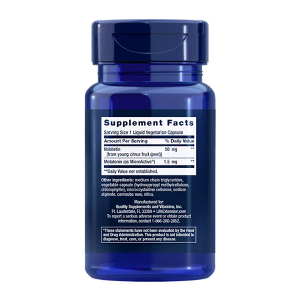 Life Extension Circadian Sleep – 30 Liquid Vegetarian Capsules thumbnail 2