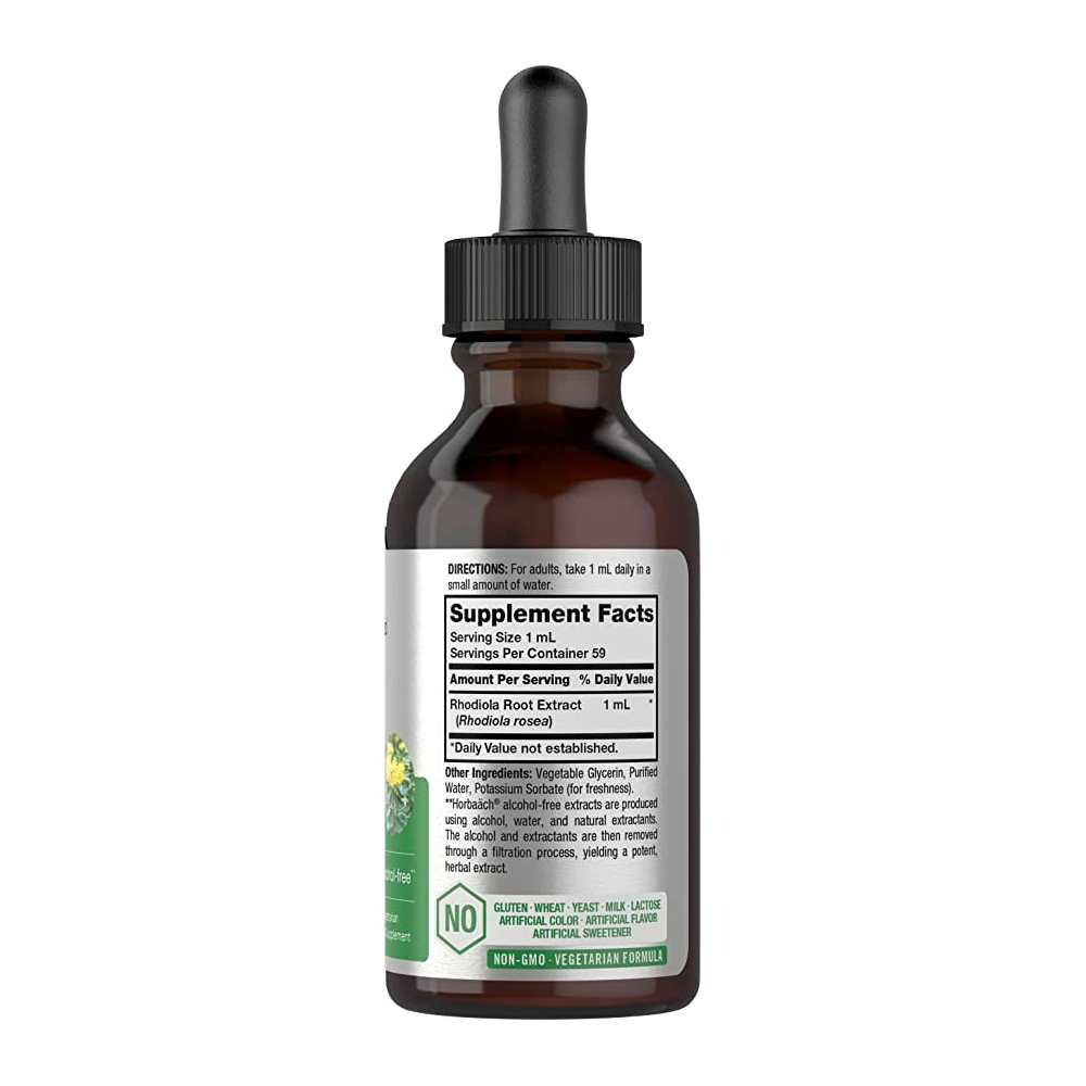 Horbäach Rhodiola Rosea Root Extract | 2oz Liquid thumbnail 2