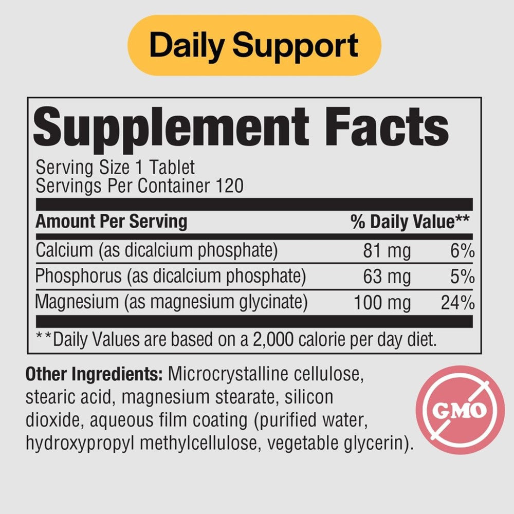 Pure Formulas Magnesium Glycinate 100MG Tablets thumbnail 2