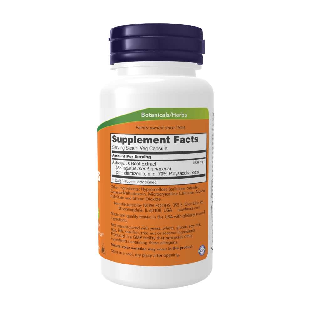 Now Foods Astragalus Extract 500 Mg – 90 Veg Capsules thumbnail 2