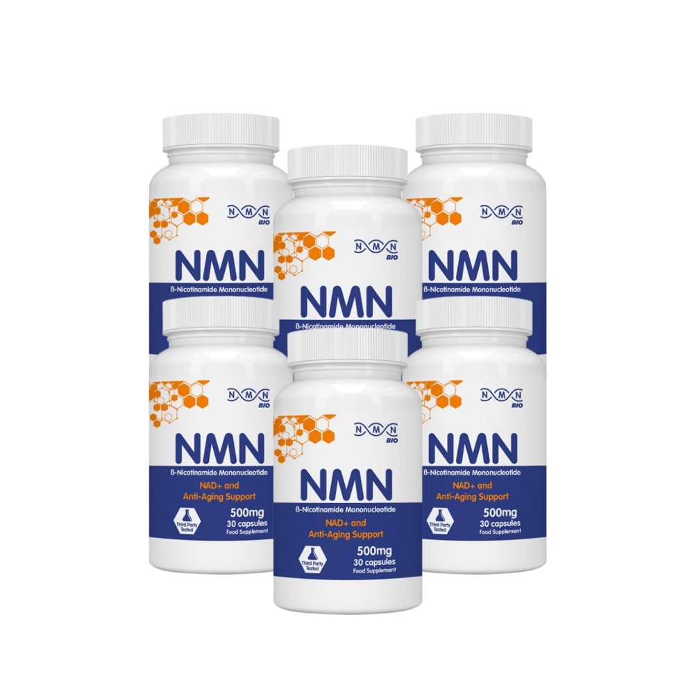 Nmn Bio-Nicotinamide Mononucleotide 500mg - Nad+ and Anti-Aging Support - 30 Capsules thumbnail 3