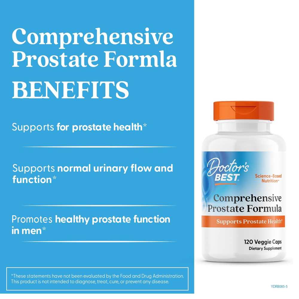 Doctor's Best Comprehensive Prostate Formula, 120 Veggie Caps thumbnail 2