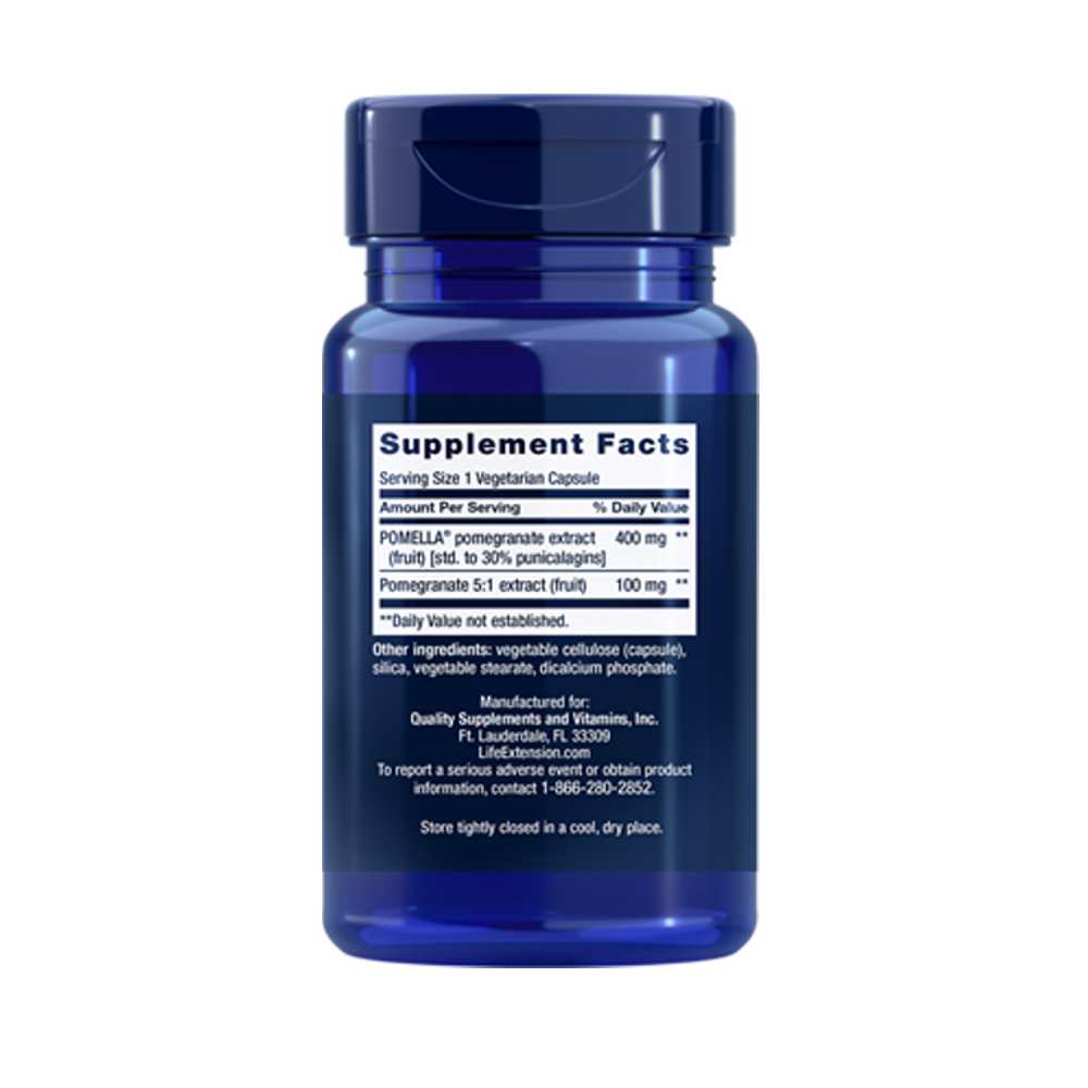 Life Extension Pomegranate Fruit Extract 30 Vegetarian Capsules thumbnail 2