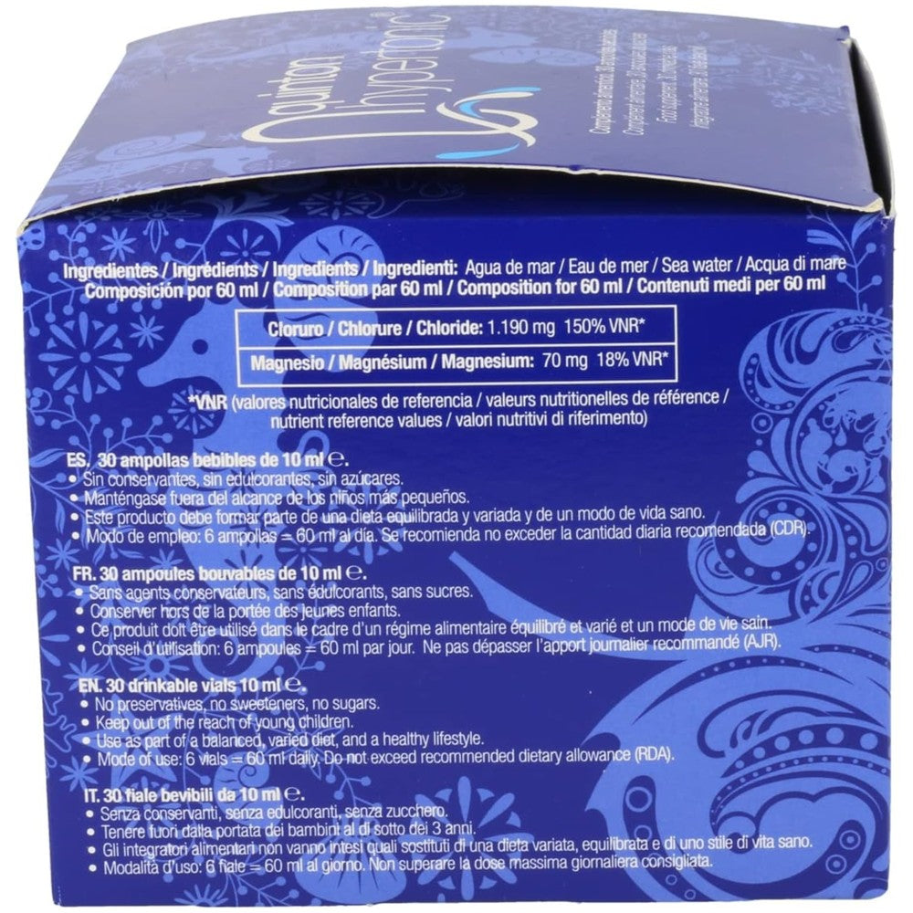 Quinton Hypertonic 300ml with Magnesium - Ampoules for Energy & Vitality thumbnail 3