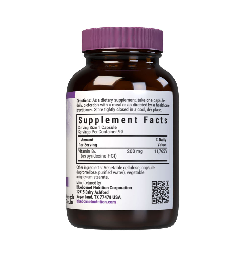 Bluebonnet Nutrition Vitamin B6 200 Mg 90 Caps thumbnail 2