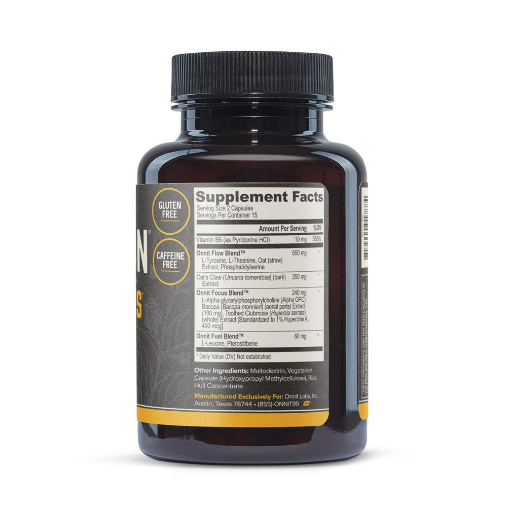 Onnit Alpha Brain Nootropics by Joe Rogan - Vegan Capsules for Memory & Focus Support (90 Count thumbnail 2