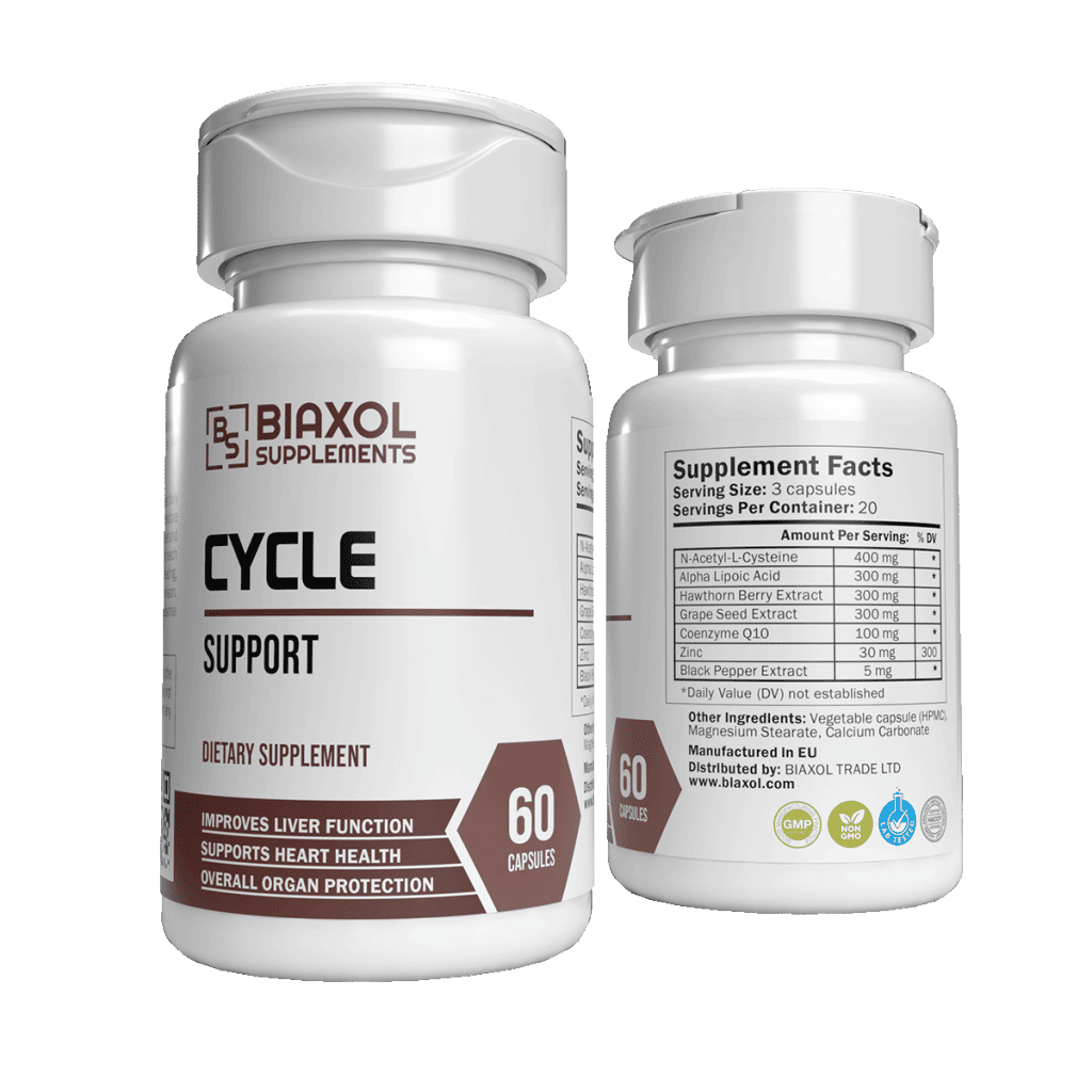 Biaxol Supplements Cycle Support 60 Caps thumbnail 2