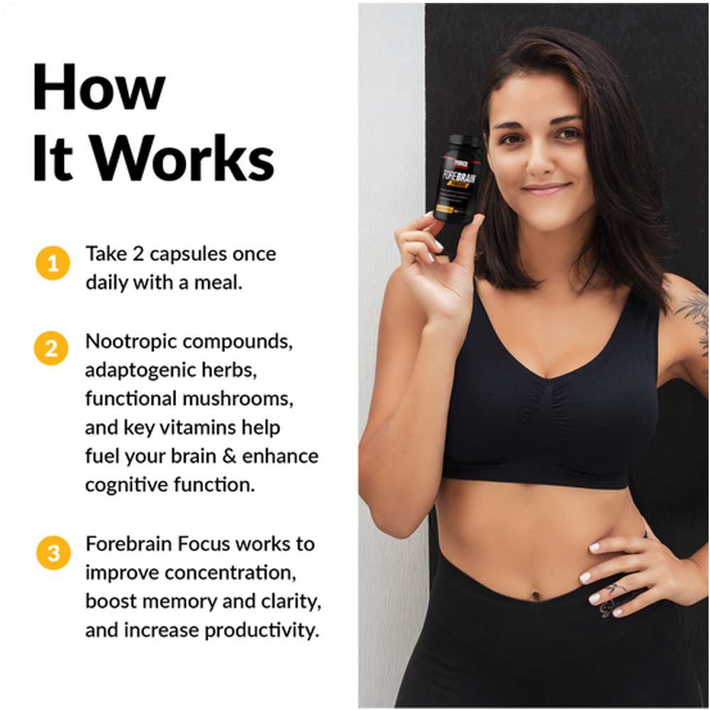Force Factor Forebrain Focus – 60 Capsules thumbnail 2