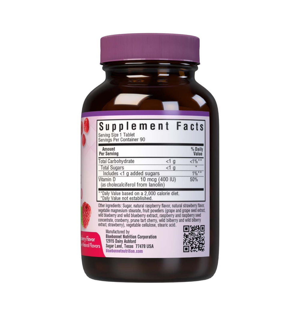 Bluebonnet Nutrition Earthsweet Chewables Vitamin D3 400 Iu 90 Tabs thumbnail 2