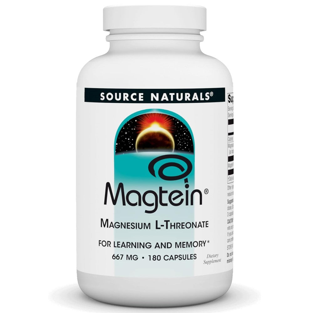 Source Naturals Magtein® Magnesium L-Threonate 667mg – Learning & Memory Support | 90 Capsules thumbnail 7