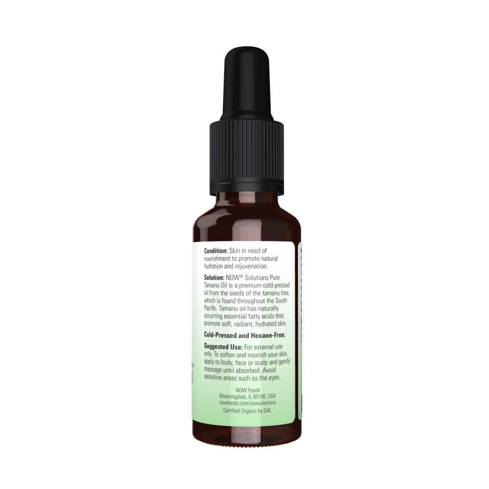 Now Foods Tamanu Oil – 100% Pure & Certified Organic – Skin Rejuvenating Oil – 30 M L thumbnail 2