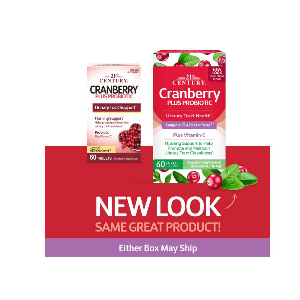 21st Century Cranberry Plus Probiotic 60 Tabs thumbnail 2