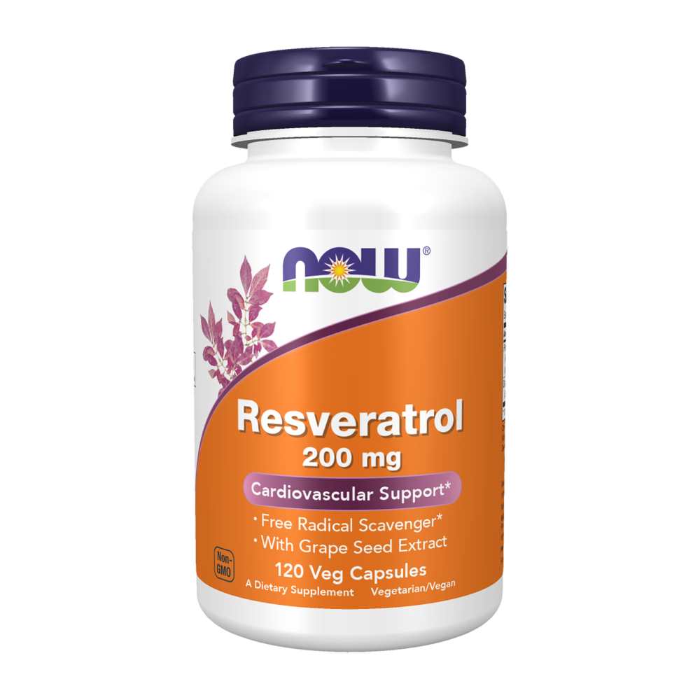 Now Foods Resveratrol 200 Mg – Cardiovascular & Antioxidant Support – 60 Veg Capsules thumbnail 2