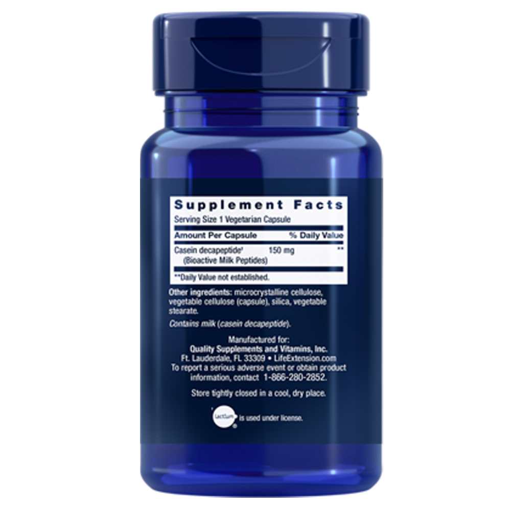 Life Extension Bioactive Milk Peptides – 30 Vegetarian Capsules thumbnail 2