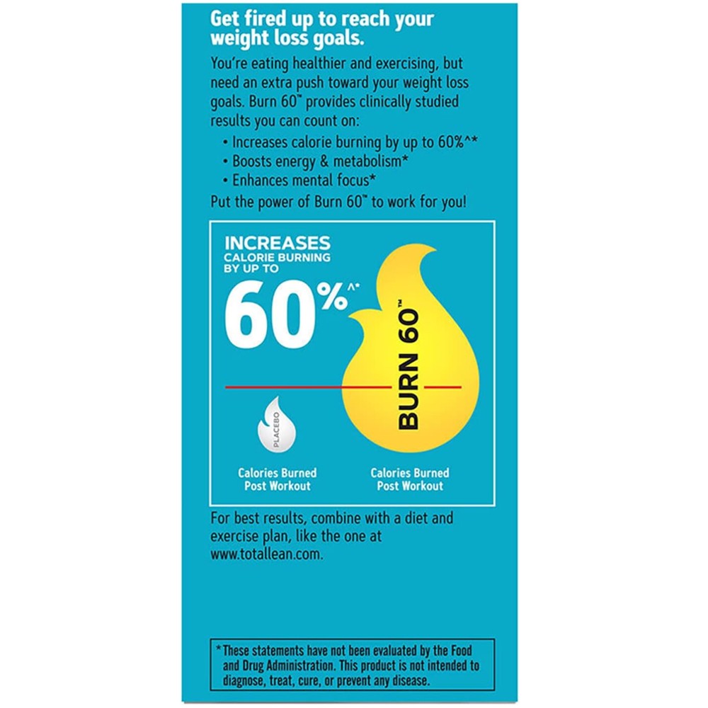 GNC Total Lean Burn 60™ – Thermogenic Fat Burner thumbnail 3