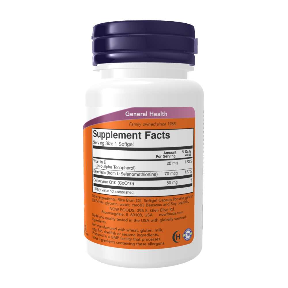 Now Foods Co Q10 50 Mg – Cardiovascular Health & Energy Support – 50 Softgels thumbnail 2