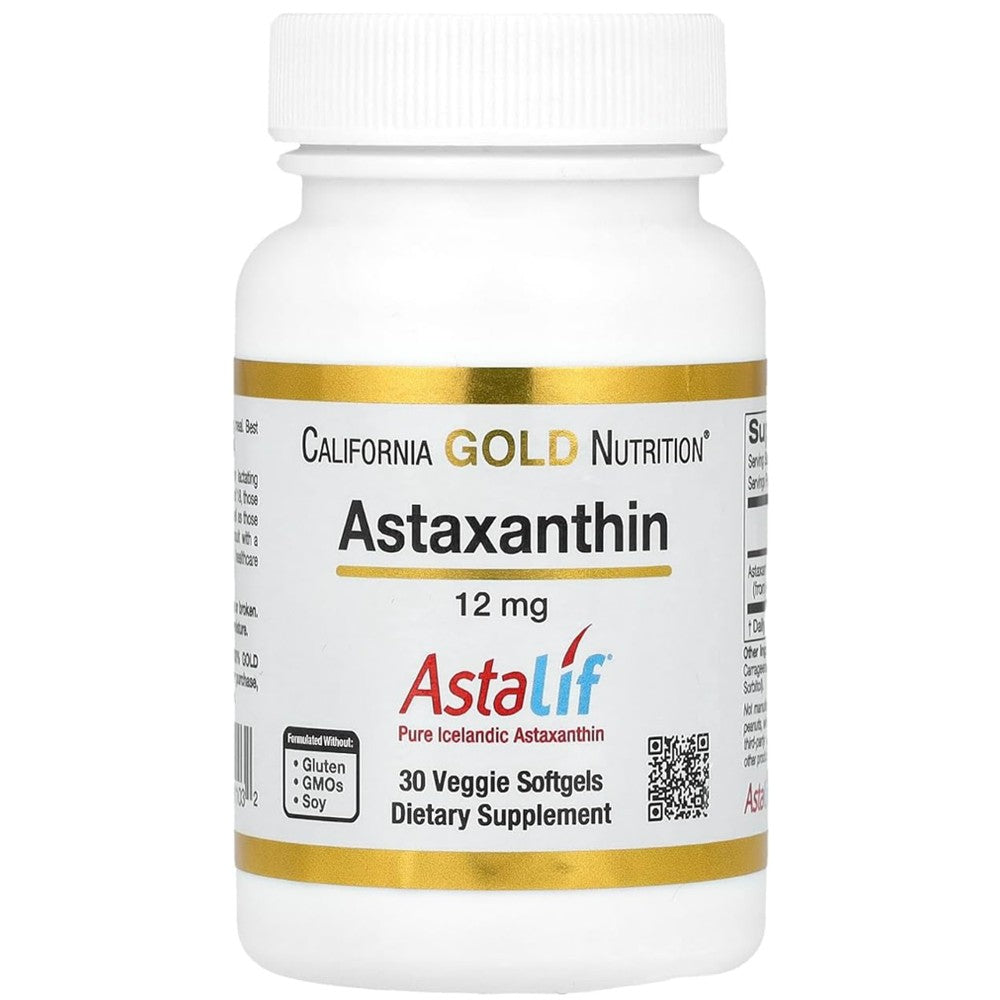 California Gold Nutrition Astaxanthin 12mg - Astalif Pure Icelandic Antioxidant thumbnail 3